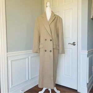 ASOS Tan Double Breasted Long Coat